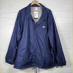 Nike Coaches Jacket mens size XXL blue lightweight casual sports outdoor NEW
